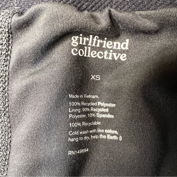 Girlfriend Collective Recyclable Workout Shorts Black Size XS - Picture 5 of 8